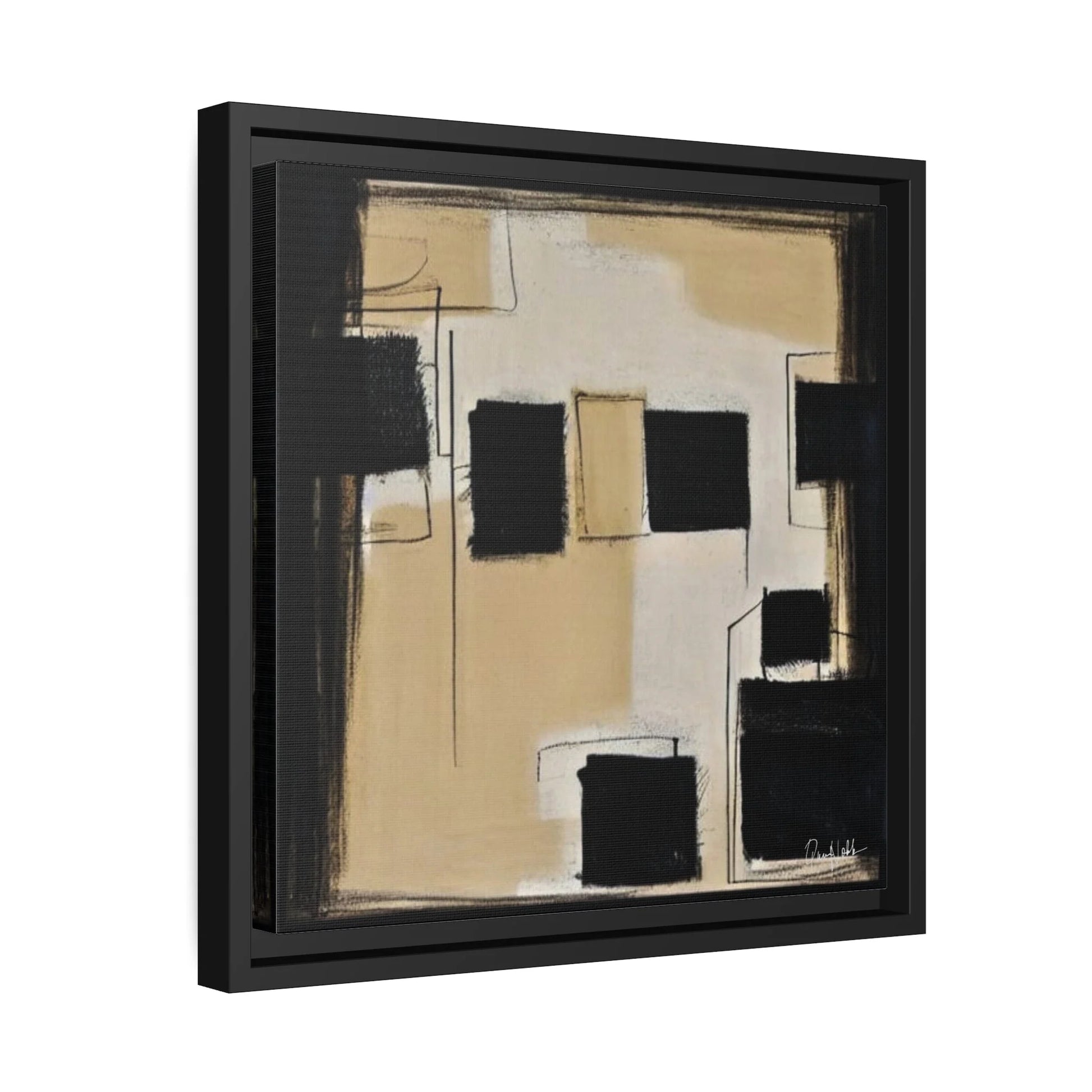 Minimalist Framed Canvas Wall Art by Queennoble