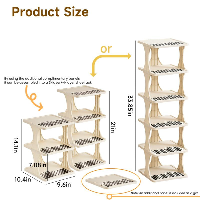 【Dealsforyoudays】Uforu Multi-Layer Vertical Removable Shoe Storage Rack 1 Piece Modern Shoe Rack Shoe Rack Shoe Rack Cabinet Gift Storage Rack Home Storage Rack Home Storage Supplies Fathersdaygift Shoe Cabinet Storage