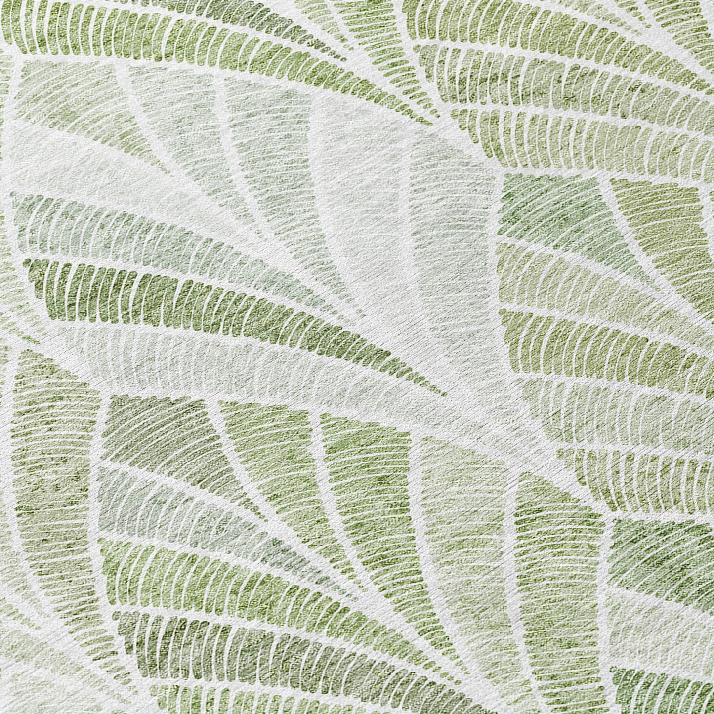 8' X 10' Sage Artichoke Green And Mint Green Geometric Washable Indoor Outdoor Area Rug-5
