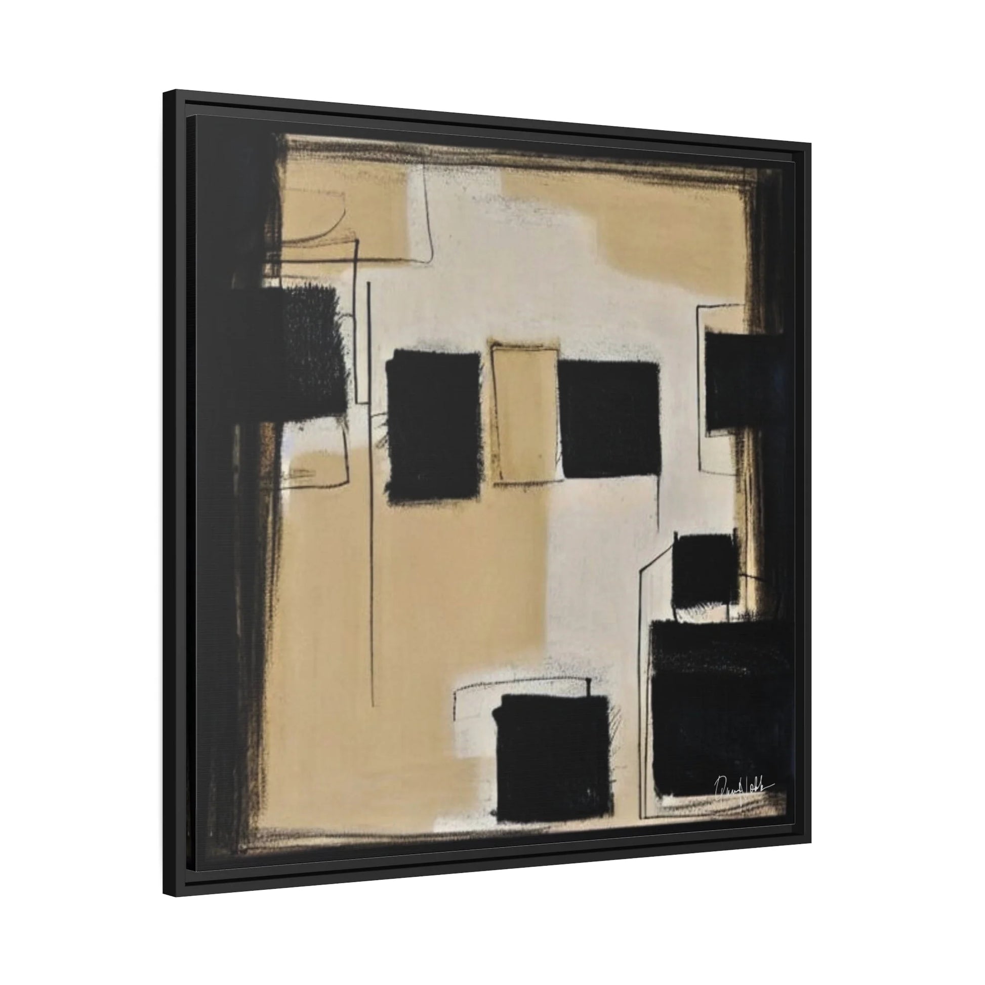 Minimalist Framed Canvas Wall Art by Queennoble
