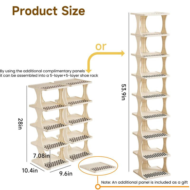 【Dealsforyoudays】Uforu Multi-Layer Vertical Removable Shoe Storage Rack 1 Piece Modern Shoe Rack Shoe Rack Shoe Rack Cabinet Gift Storage Rack Home Storage Rack Home Storage Supplies Fathersdaygift Shoe Cabinet Storage