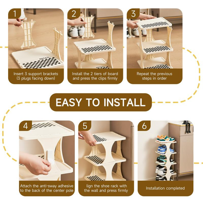 【Dealsforyoudays】Uforu Multi-Layer Vertical Removable Shoe Storage Rack 1 Piece Modern Shoe Rack Shoe Rack Shoe Rack Cabinet Gift Storage Rack Home Storage Rack Home Storage Supplies Fathersdaygift Shoe Cabinet Storage