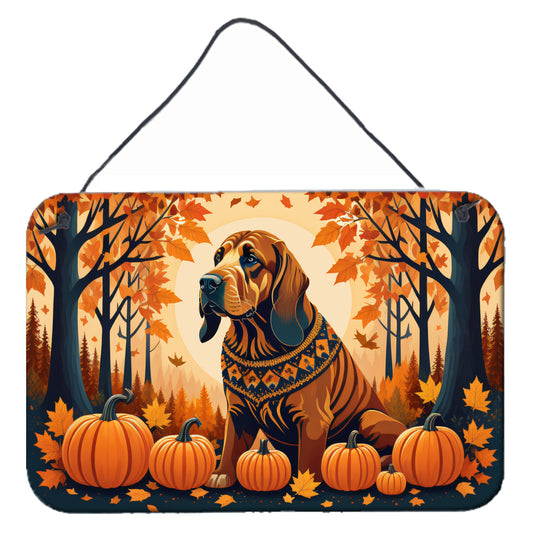 Bloodhound Fall Wall or Door Hanging Prints