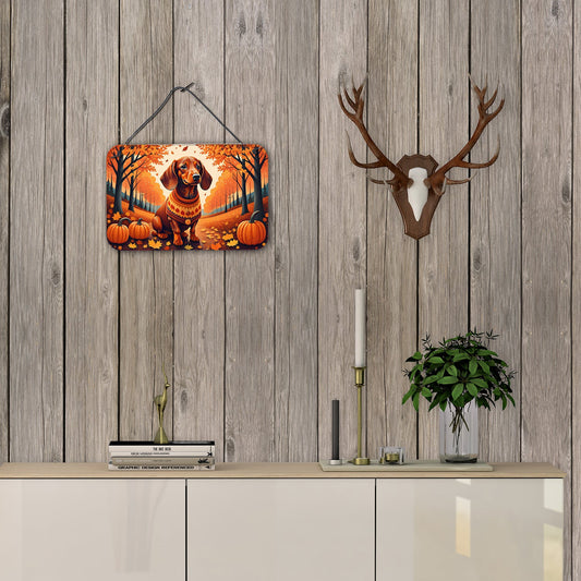 Dachshund Fall Wall or Door Hanging Prints