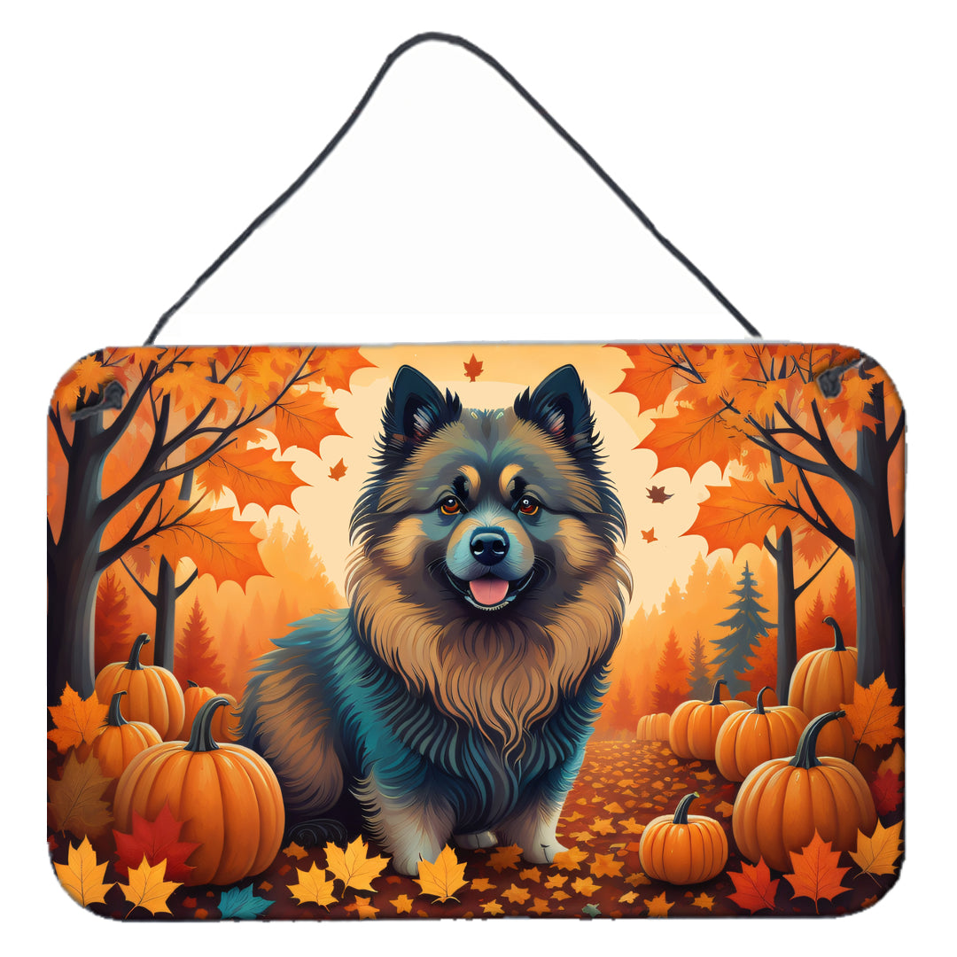 Keeshond Fall Wall or Door Hanging Prints