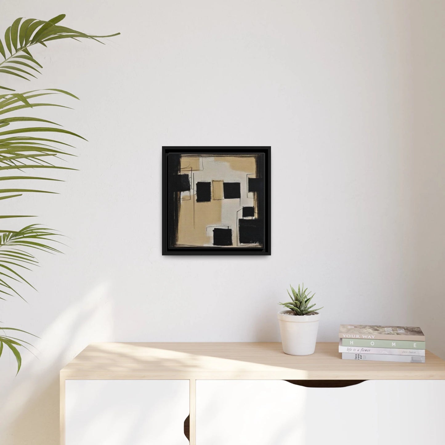 Minimalist Framed Canvas Wall Art by Queennoble