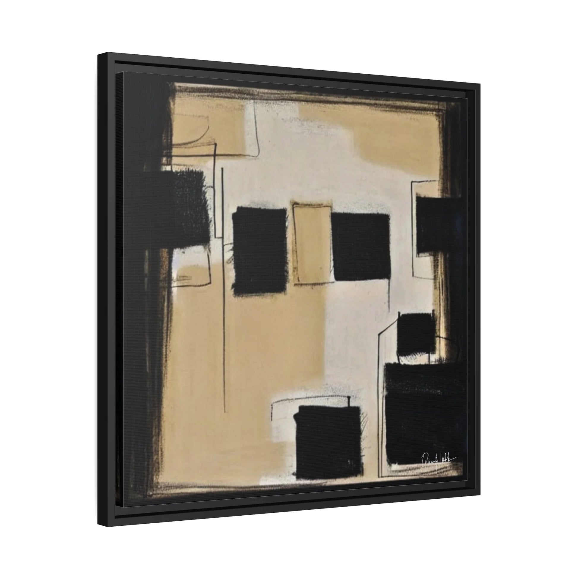 Minimalist Framed Canvas Wall Art by Queennoble